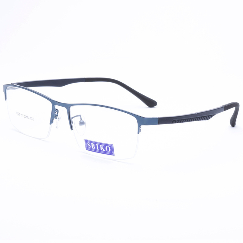 Ultra slim rectangle eye frames prescription mens optical glasses frames