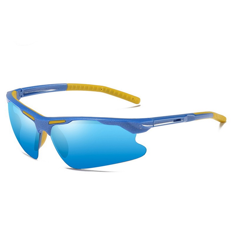 Unbreakable plastic frame sports sun glasses outdoor bicycle sport sunglasses men