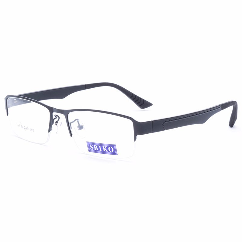 Business comfortable  marco de los lentes metal front TR90 temple optical frame glass