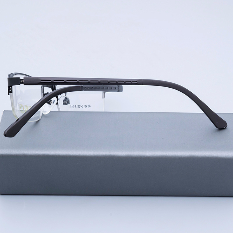 2022 fashion hot sale  new clear half frame glasses gentleman optical frame metal