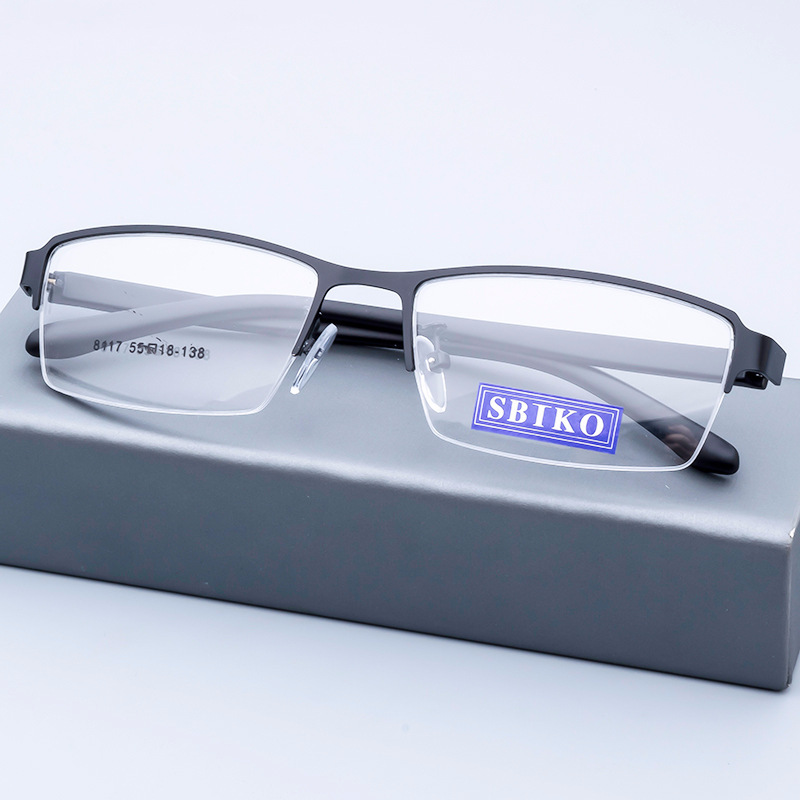 Top quality new design fashion  rectangle metal front TR90 temple optical frames