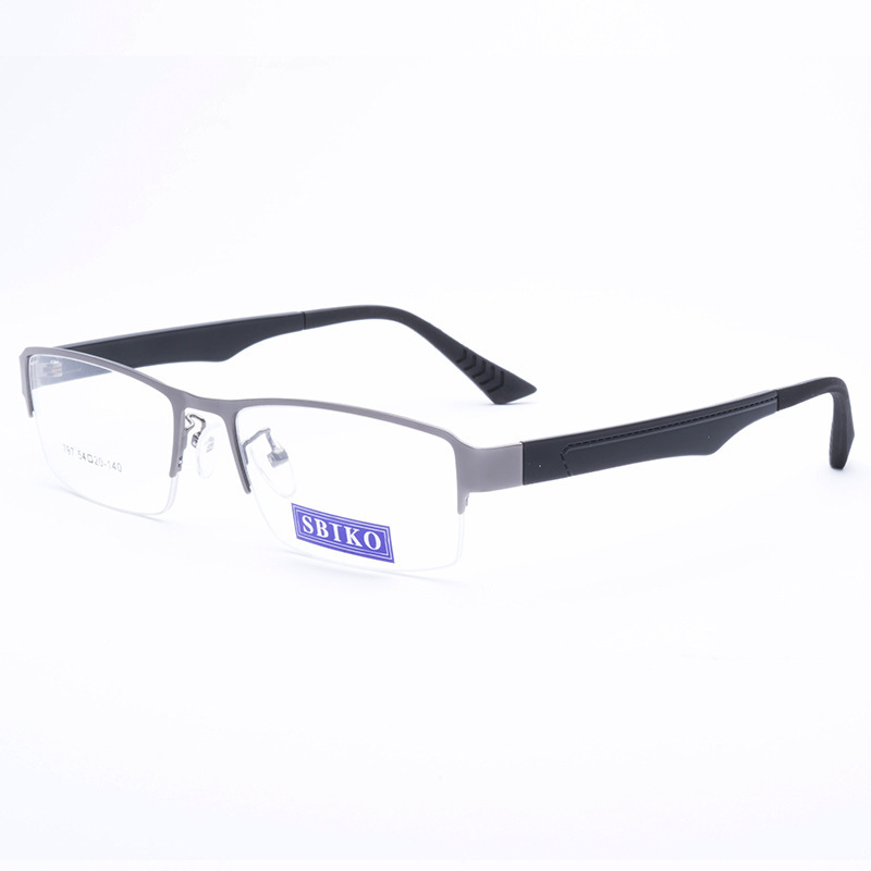 Business comfortable  marco de los lentes metal front TR90 temple optical frame glass
