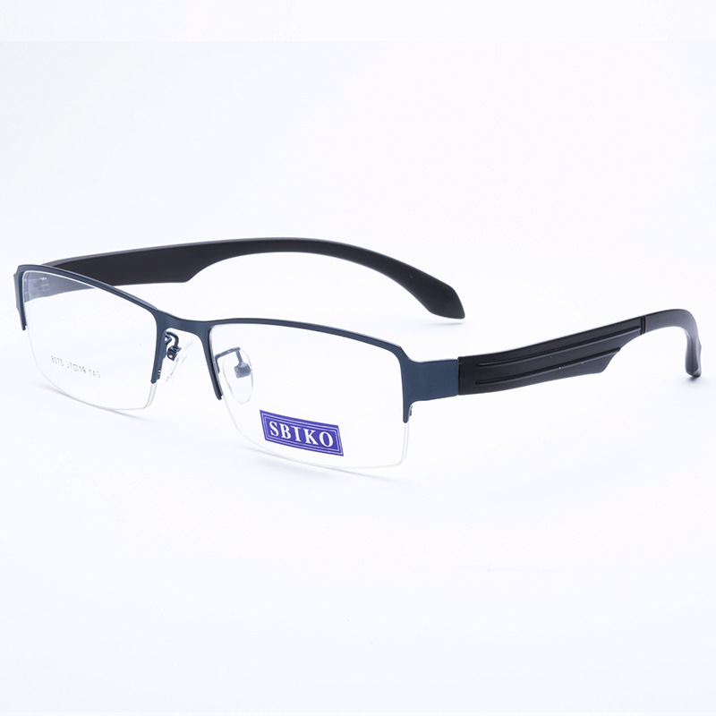 Half frame rectangle business metal retro personality metal frame casual glasses frame