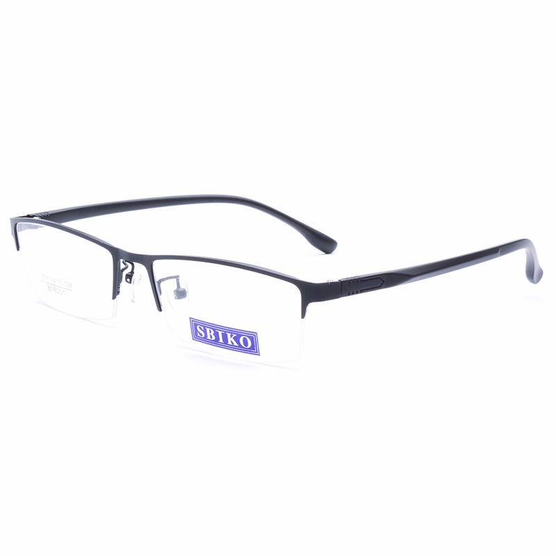 Comfortable unisex business metal frame half frame marco de los lentes wholesale TR90 optical frames