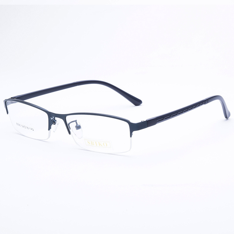 2022 fashion hot sale  new clear half frame glasses gentleman optical frame metal