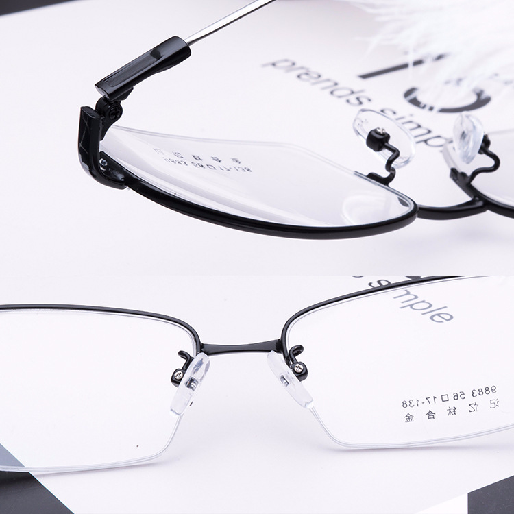 Custom logo fashion new product  marco de los lentes rimless frames eyeglasses optical glasses