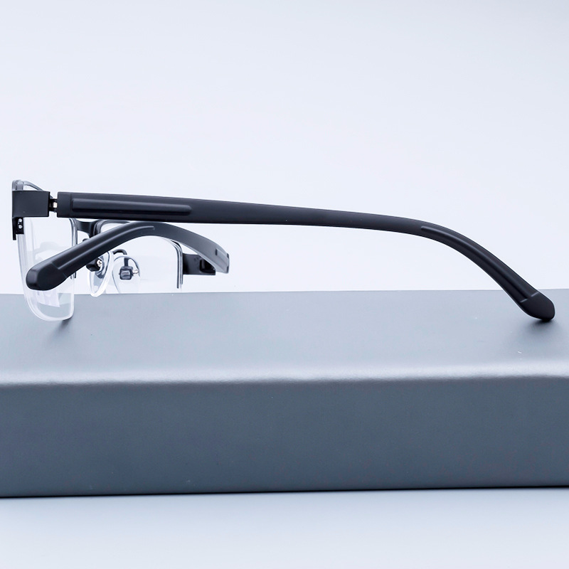 Top quality new design fashion  rectangle metal front TR90 temple optical frames