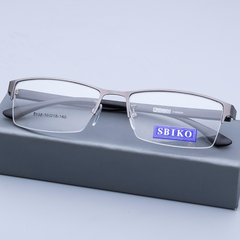 Unique design metal front TR90 temple optical eyewear frame nerd glasses for men