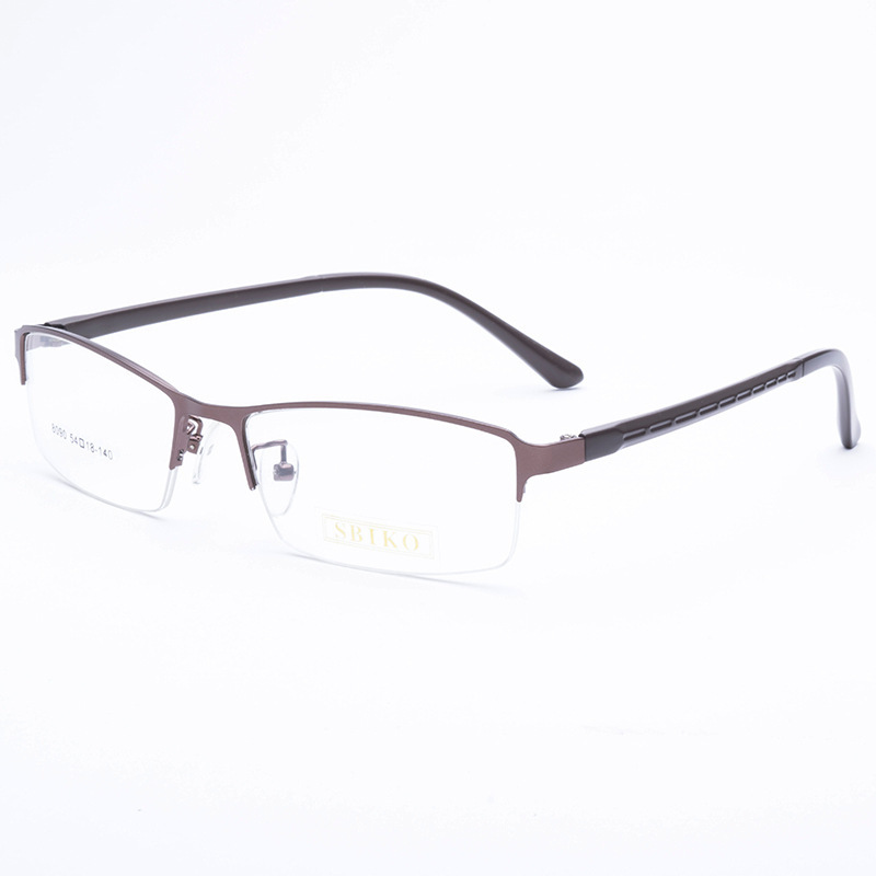 2022 fashion hot sale  new clear half frame glasses gentleman optical frame metal