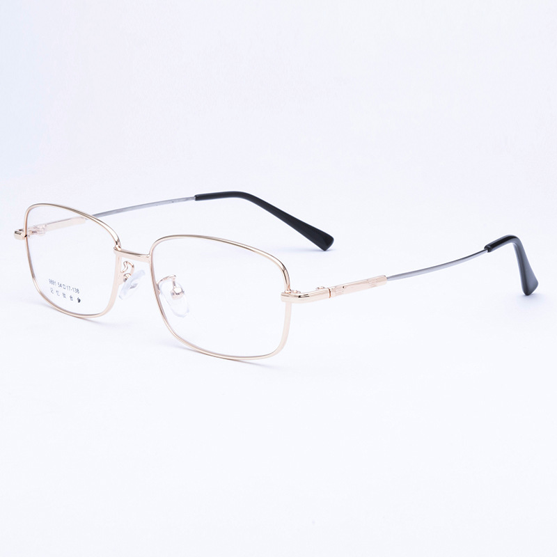 2022 new arrivals hot selling memory metal half frame glasses square optical eyeglasses