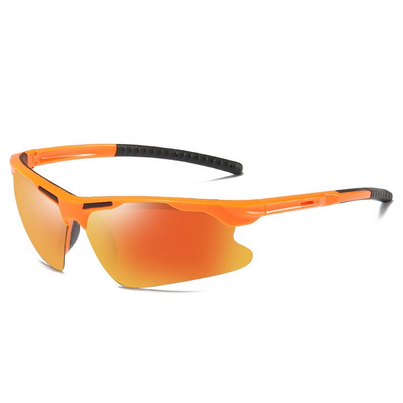 Unbreakable plastic frame sports sun glasses outdoor bicycle sport sunglasses men