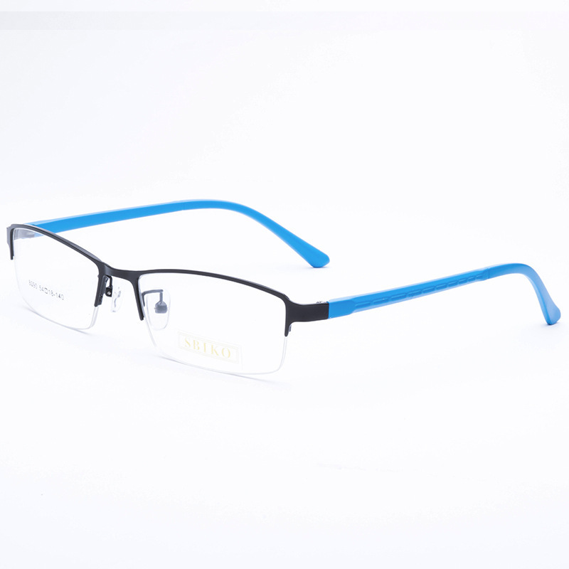 2022 fashion hot sale  new clear half frame glasses gentleman optical frame metal