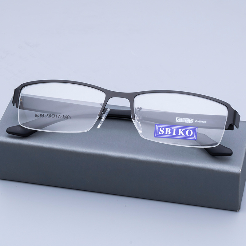 Male and female spectacles fashion marco de los lentes half frame optical frame