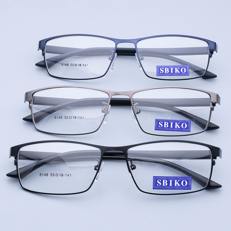 Unbreakable wholesale hot selling  marco de los lentes metal front TR90 optical frames eyeglasses