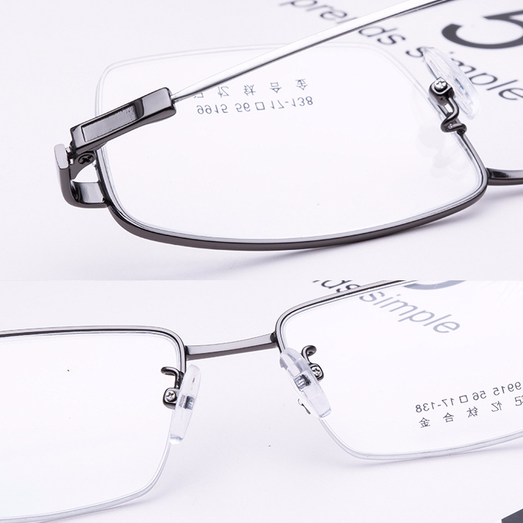 Eyeglasses memory metal optical frames optical frames with different clip colours