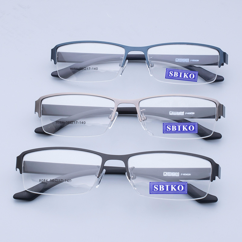 Male and female spectacles fashion marco de los lentes half frame optical frame