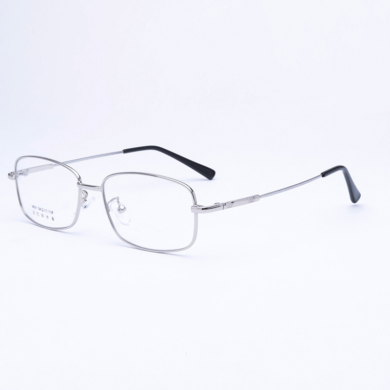 2022 new arrivals hot selling memory metal half frame glasses square optical eyeglasses