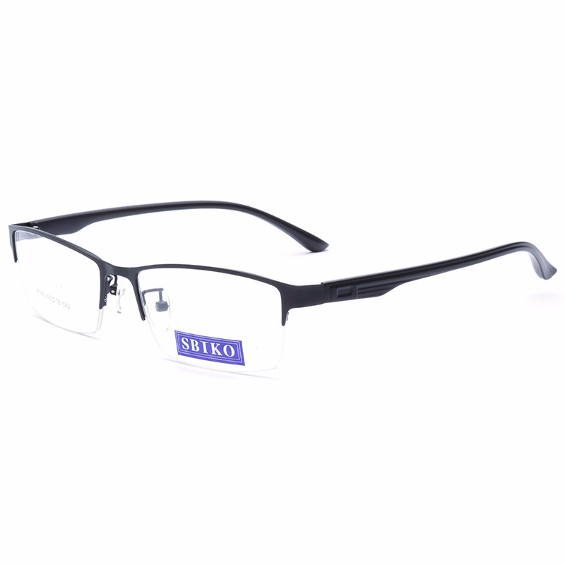 Half frame ultralight business classical mens frames optical glasses wide frame branded