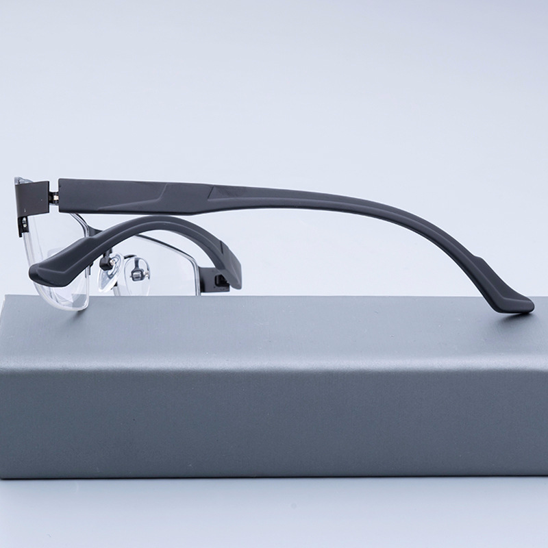Male and female spectacles fashion marco de los lentes half frame optical frame