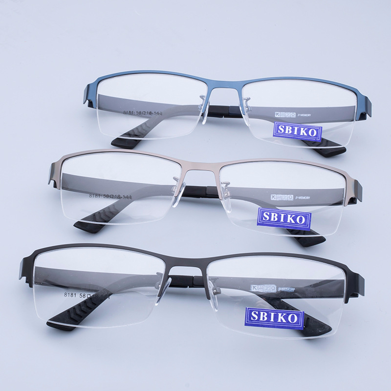 China high quality wholesale marco de los lentes half frame glasses optical eyeglasses frame