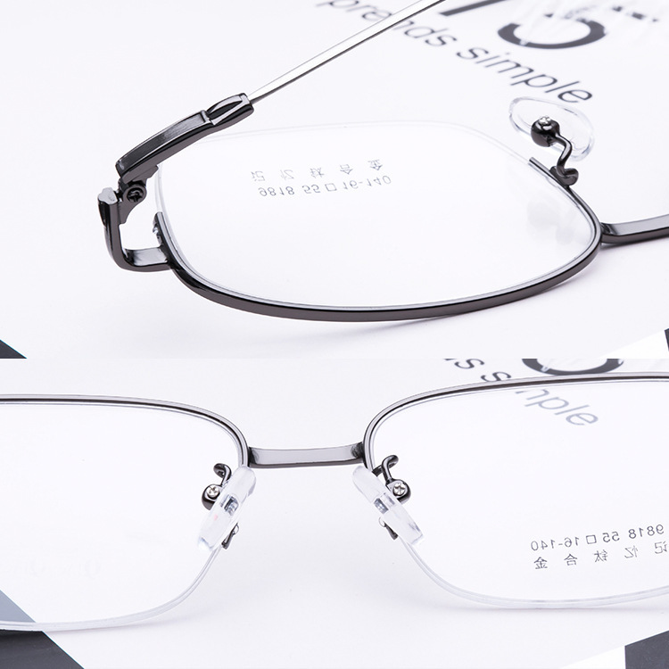 Cheap good quality marco de los lentes spectacle frames women sliver optical frame glasses