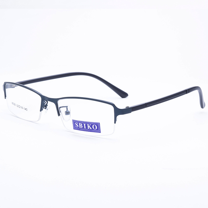 Wholesale high quality women and men marco de los lentes half frame metal optical frame