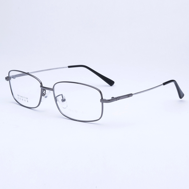 2022 new arrivals hot selling memory metal half frame glasses square optical eyeglasses