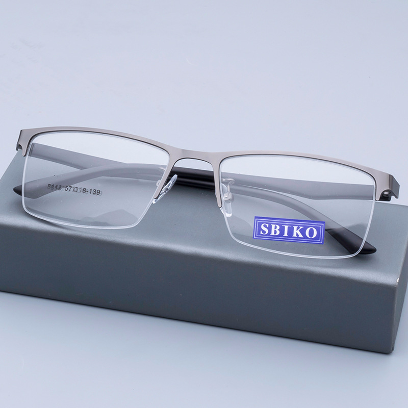 Newest stylish fashion vintage eyeglasses metal optical frame fashion half frame eyewear frame