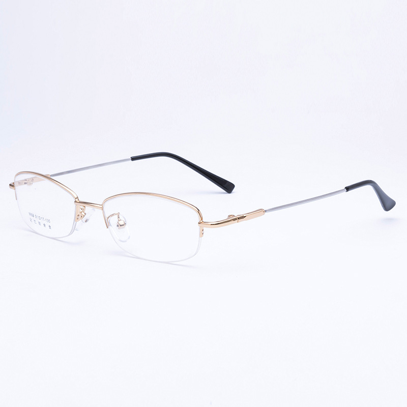 Memory metal temple high quality various spectacle frames metal optical spectacle frame