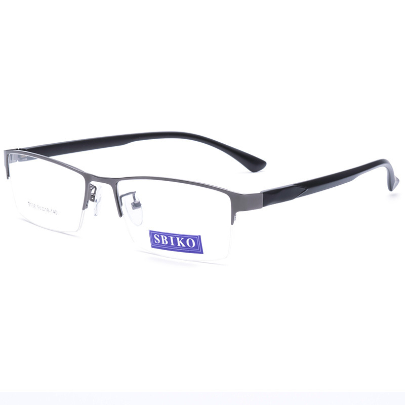 Unique design metal front TR90 temple optical eyewear frame nerd glasses for men