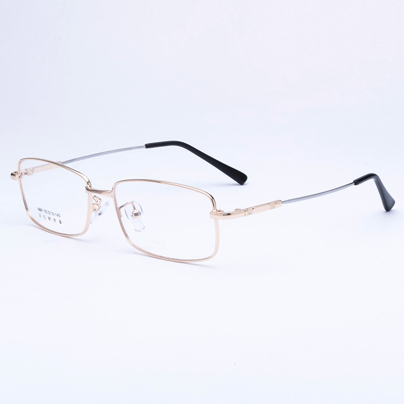 Golden eyeglasses optical frames marco de los lentes eye frames optical eyewear mens