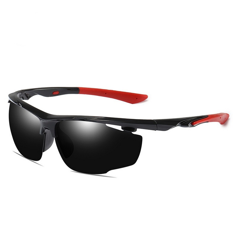 Male and female fashion best price cycling sports eyewear black frame sunglasses