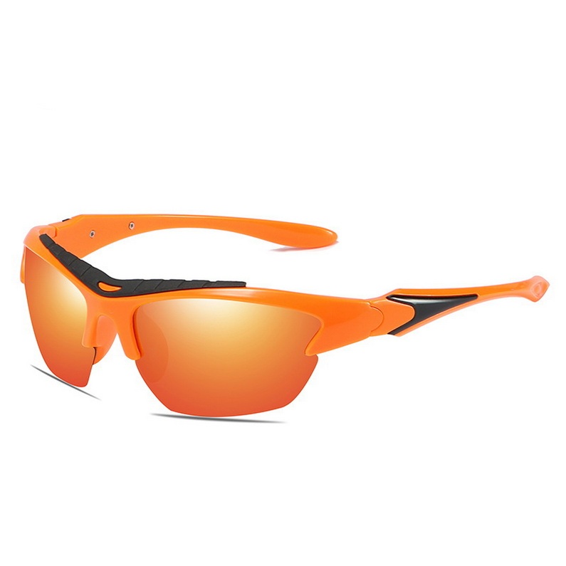 Anti-glasre UV400  outdoor bicycle shade glasses popular half frame vintage sports sunglasses