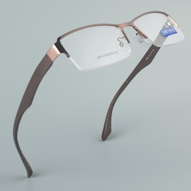 Factory wholesale high quality new arrivals hot sale half frame glasses rectangle eyeglasses optical frames