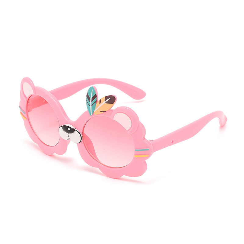 New fashion children's sunglasses can love card ventilated little lion sunglasses UV protection glasses