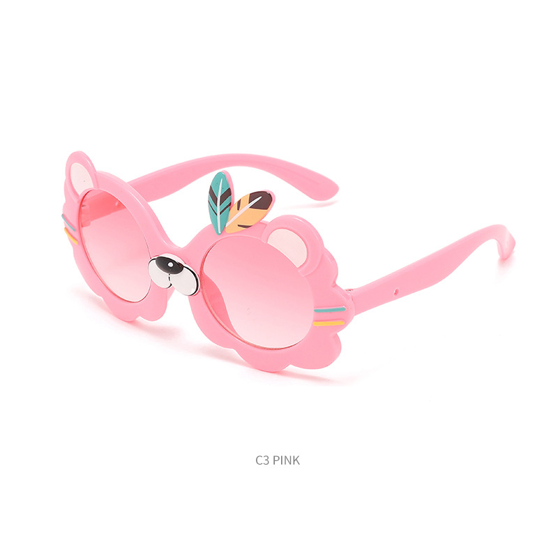 New fashion children's sunglasses can love card ventilated little lion sunglasses UV protection glasses