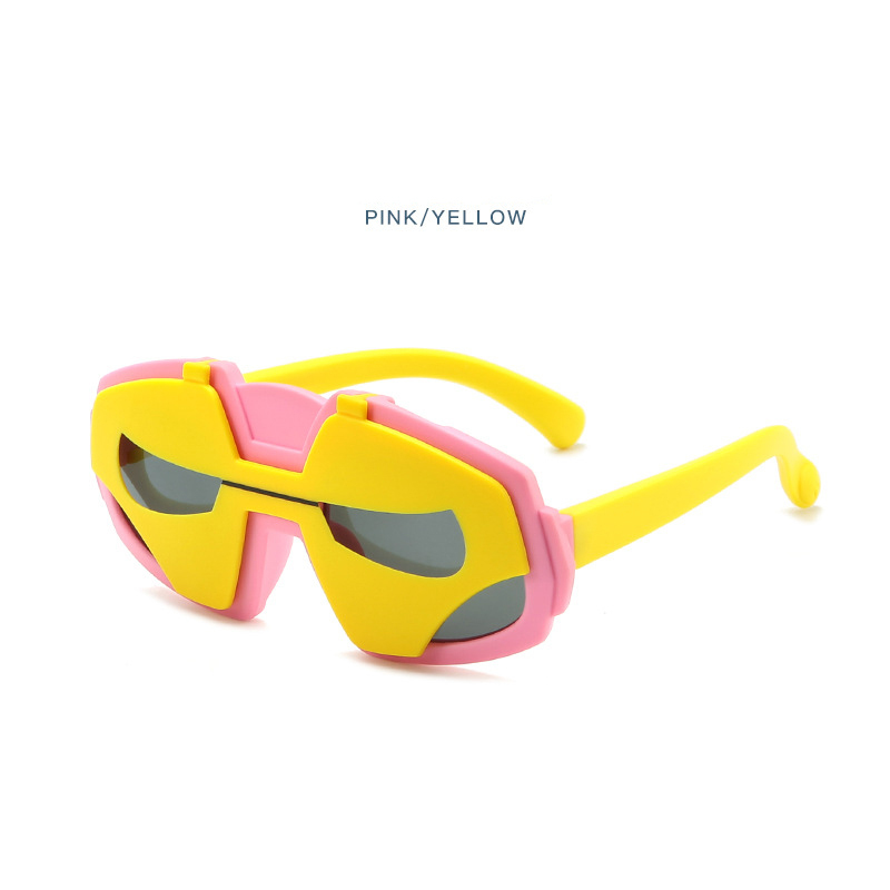 New children's polarized sunglasses boys and girls cartoon soft silicone sunscreen sunglasses Iron Man kids glasses