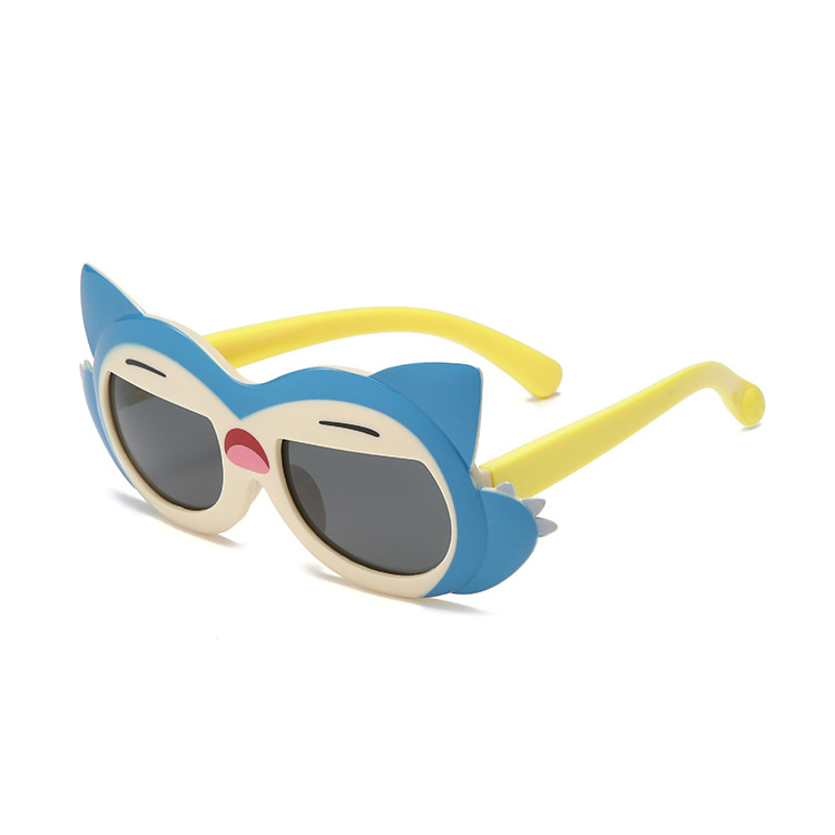 Children's silicone polarized UV protective sunglasses cute cartoon bear sunglasses for boys and girls