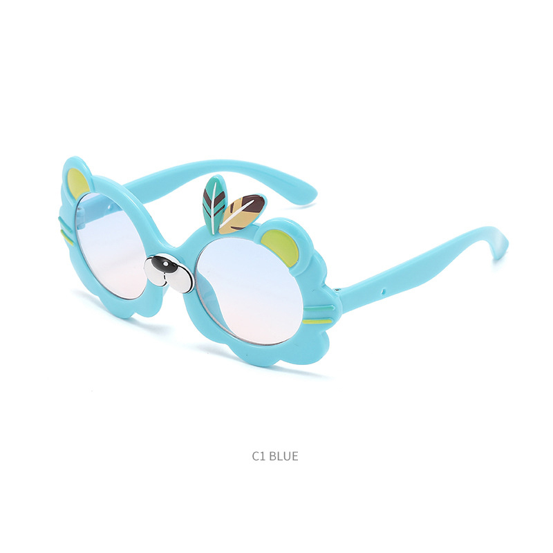New fashion children's sunglasses can love card ventilated little lion sunglasses UV protection glasses