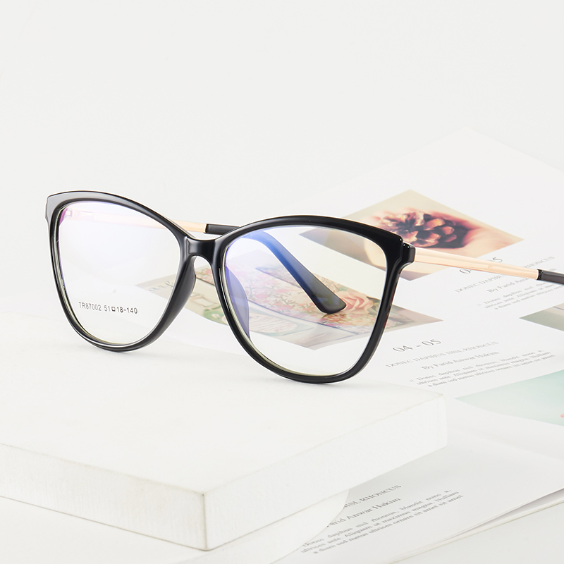 Gradient Color Computer  TR90 Frame anti blue light glasses blocking For Women Cat Eye eyeglasses frames