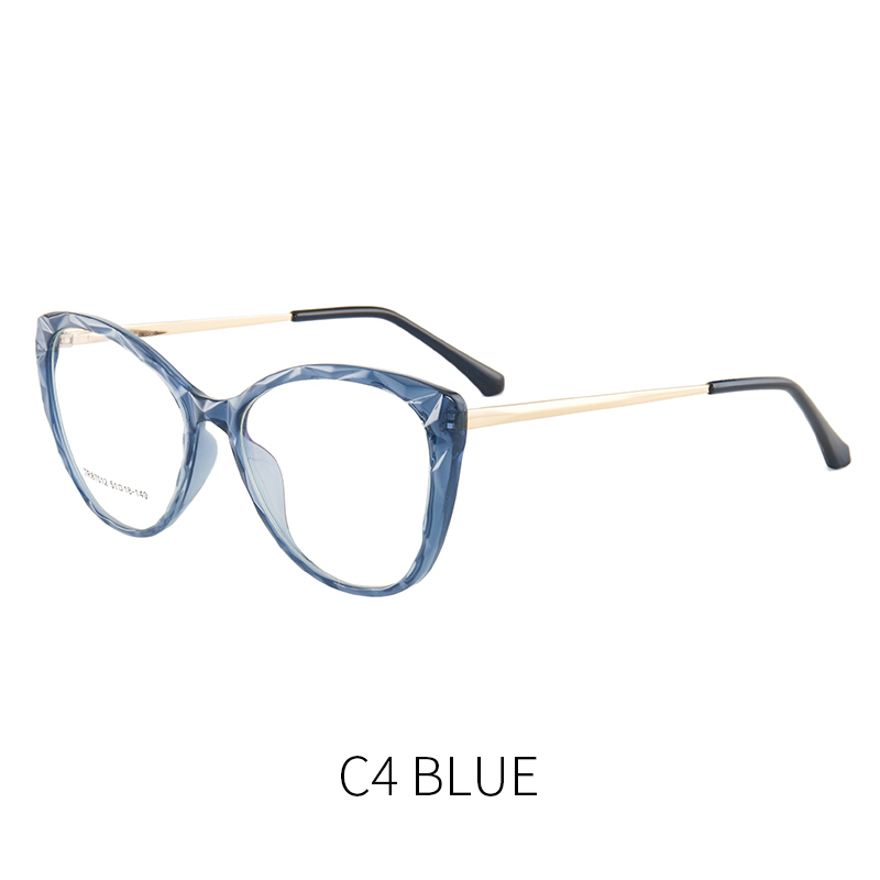 DL Glasses Cat eye fashion new arrival anti blue light  glasses frame wholesale woman TR87012 optical eyeglasses