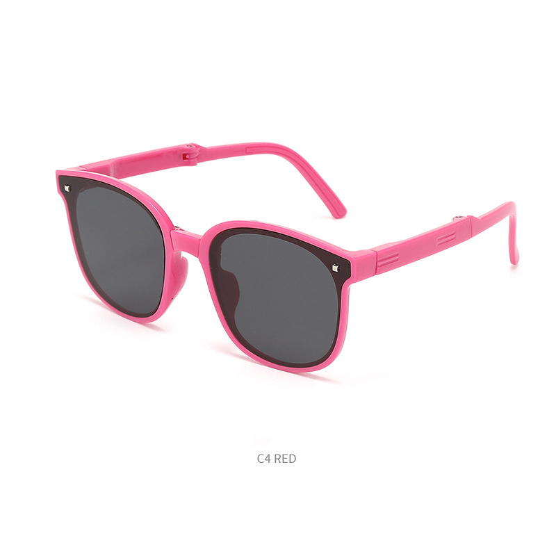 Children's folding sunglasses Summer travel baby super cool glasses Fashion easy storage sunglasses kids sunglasses wholesale