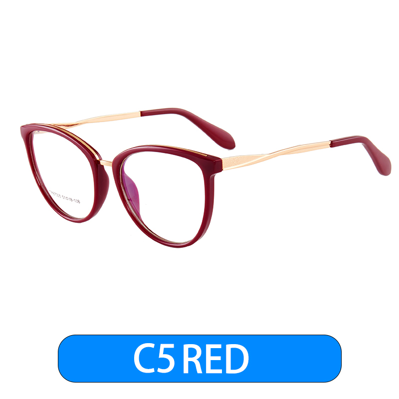 2023 TR87005 anti blue computer hot sale women optical frame trendy blue light blocking glasses optics eyeglasses frames