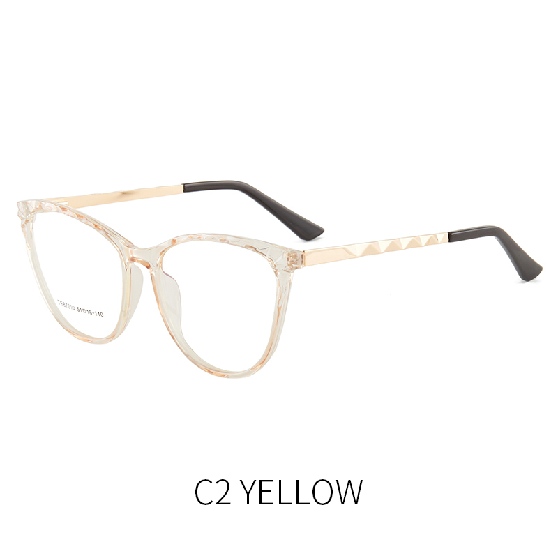 Multi Style Fashion Anti Blue Light Blocking Glasses Women Men TR90 87010 Round Optical Frame Cat Eye Eyeglasses Frames