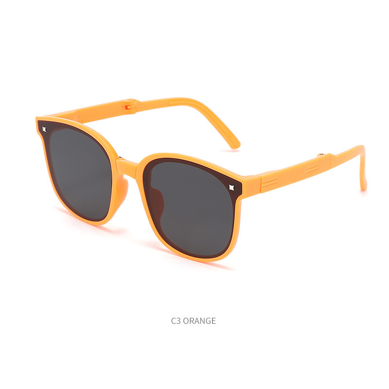 Children's folding sunglasses Summer travel baby super cool glasses Fashion easy storage sunglasses kids sunglasses wholesale