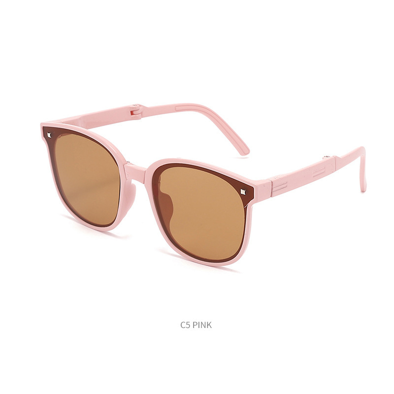 Children's folding sunglasses Summer travel baby super cool glasses Fashion easy storage sunglasses kids sunglasses wholesale