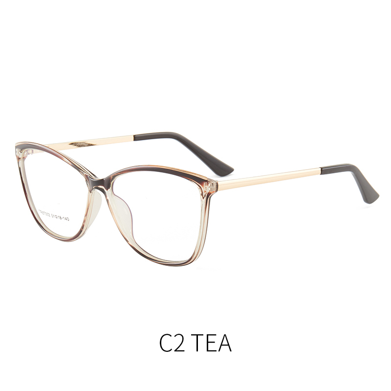 Gradient Color Computer  TR90 Frame anti blue light glasses blocking For Women Cat Eye eyeglasses frames