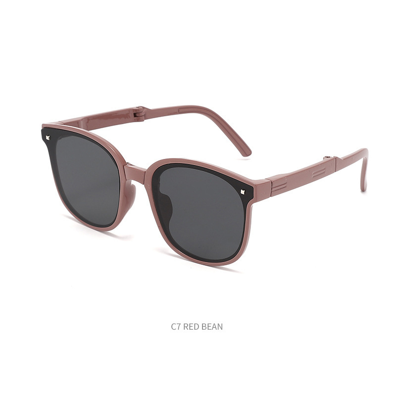Children's folding sunglasses Summer travel baby super cool glasses Fashion easy storage sunglasses kids sunglasses wholesale