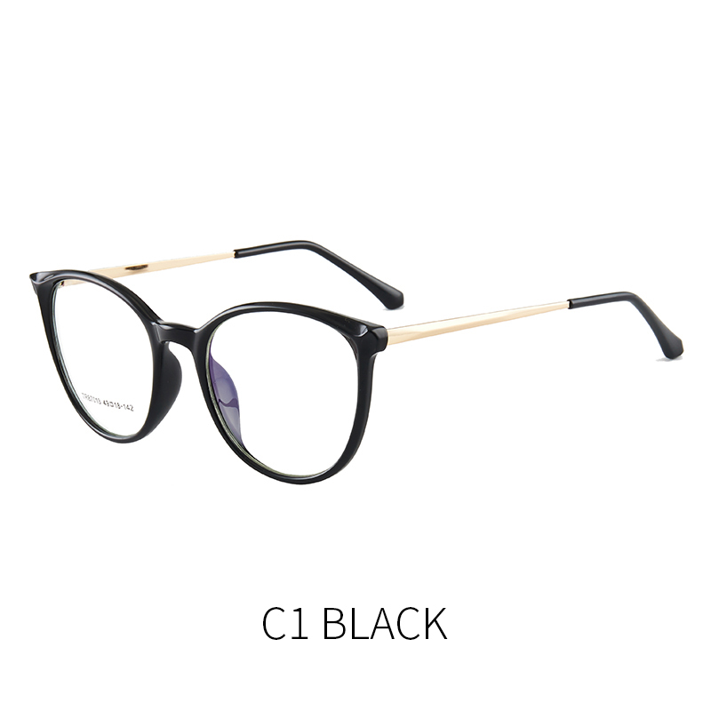 2023 new luxury cateye shaped photochromic anti blue light glasses for woman TR87013