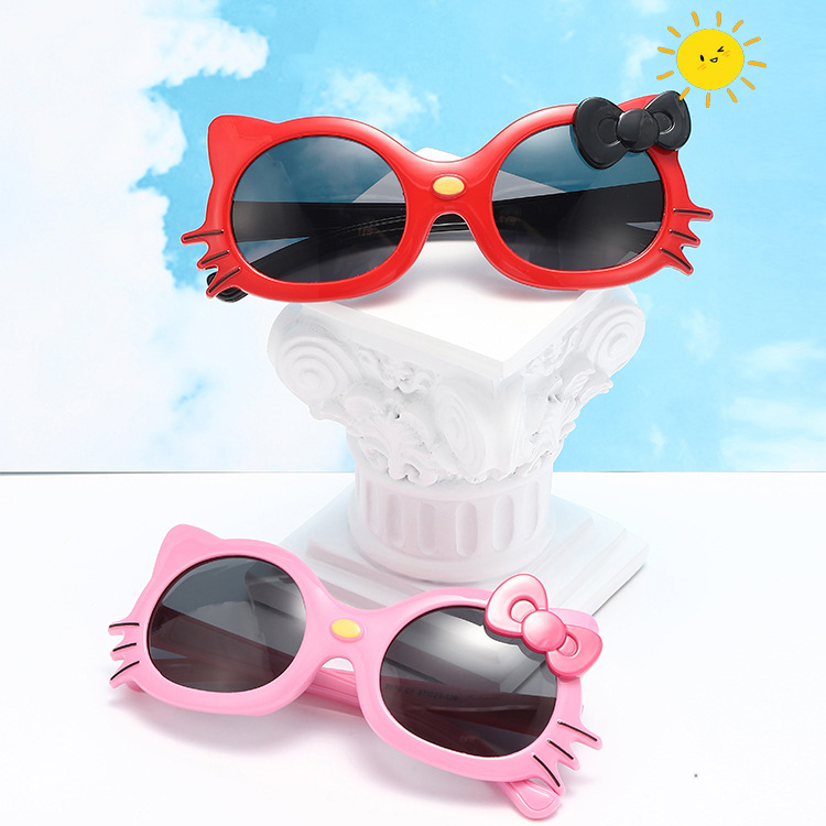 Summer new cute children's sunglasses baby cat sunshades personality cartoon sunshade glasses